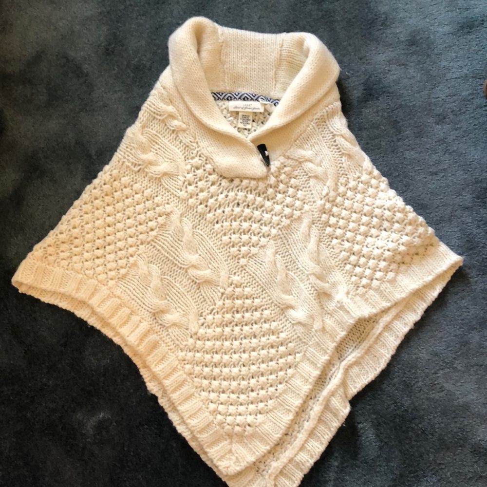 Cream Poncho